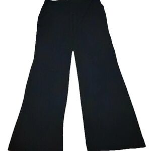 Eileen Fisher Black Pants Wide Leg Elastic Stretchy Women Medium Quality